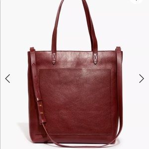 Burgundy Madewell Medium Transport Tote